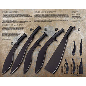 Cold Steel Kukri Plus 18 Inch Survival Hunting Machete with Sheath (2 Pack) - TRAPSKI