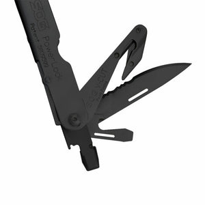 SOG Powerlock Stainless Steel Folding V Cutter Multi Tool Pliers, Black (2 Pack) - TRAPSKI