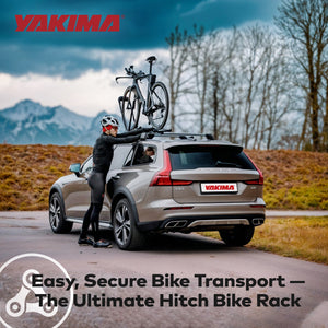 Yakima HighRoad Rooftop Upright Bike Mount with TorqueRight Knob and Tray, Black