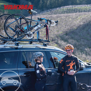 Yakima HighSpeed Premium Rooftop Fork Bike Mount with TorqueRight Knob, Black