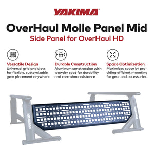 Yakima OverHaul Mid Powder Coated Aluminum Molle Side Panel for OverHaul HD