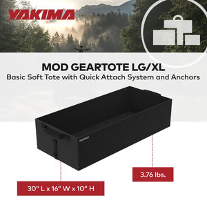 Yakima MOD GearTote Basic Soft Tote with Quick Attach System and Anchors, Black