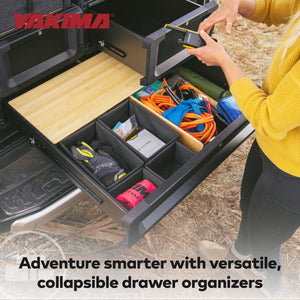 Yakima MOD MicroTotes Drawer Organizational Cubes with Collapsible Design, Black