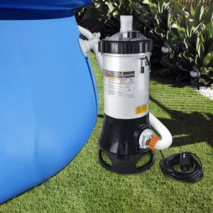 Swimline Cartridge Pool Filtration with Pump Built In Housing Complete System