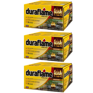 Duraflame 4.5lb Indoor Outdoor Fireplace Fire Pit Firelog, 3 Hr Burn Time, 18 Pk