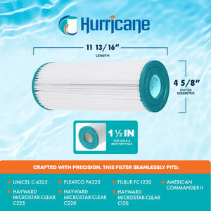 Hurricane HF4325-01 Advanced Spa Filter Cartridge for Unicel C-4325 and PA225