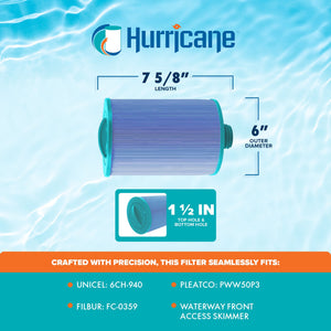 Hurricane 2 Pack HF6H940-01M Elite Aseptic Pool Spa Filter Cartridge Replacement