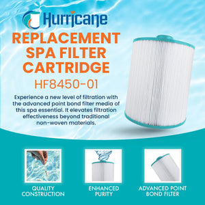 Hurricane HF8450 Replacement Spa Filter Cartridge for PCS50N and Unicel C-8450