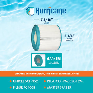 Hurricane HF8341 Advanced Spa Filter Cartridge for PM35SC-F2M and Unicel 5CH-352