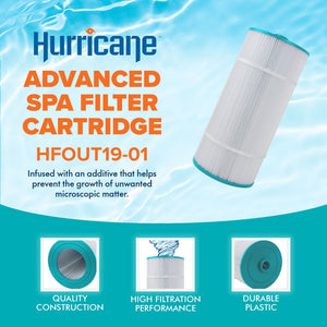 Hurricane HF-OUT19-01 Advanced Spa Filter Cartridge Outer Filter Replacement