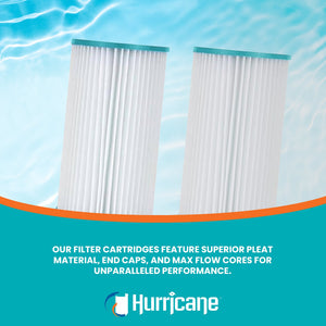 Hurricane 2 Pack HF4607-02 Advanced Pool and Spa Filter Cartridge Replacement