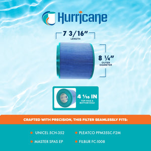 Hurricane HF8341 Elite Aseptic Filter Cartridge for PM35SC-F2M & Unicel 5CH-352