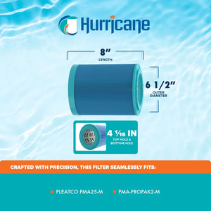 Hurricane HF-MAS08 Elite Aseptic Spa Cartridge Filter for PMA25-M, PMA-PROPAK2-M