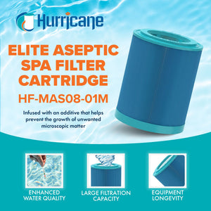 Hurricane HF-MAS08 Elite Aseptic Spa Cartridge Filter for PMA25-M, PMA-PROPAK2-M