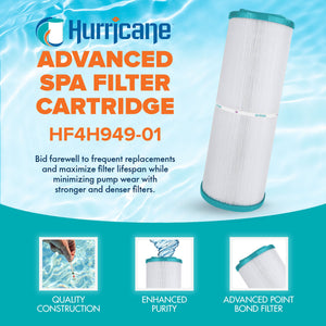 Hurricane 2 Pack HF4H949-01 Advanced Pool and Spa Filter Cartridge Replacement