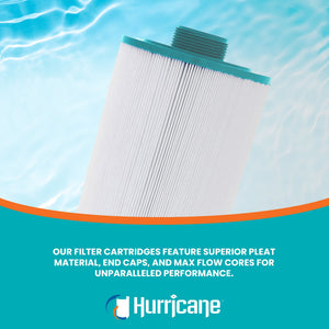 Hurricane HF4H23-01 Advanced Pool and Spa Filter Cartridge Replacement, White