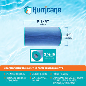Hurricane HF4335-1M Elite Aseptic Pool and Spa Filter Cartridge Replacement