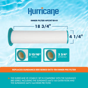 Hurricane HFCOMB-01 Advanced Spa Filter Cartridge Inner and Outer Filter Set