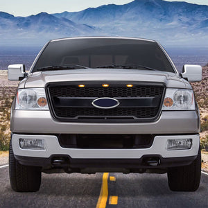 AMERICAN MODIFIED Raptor Style Mesh Grille for 2004-2008 Ford F150, Matte Black
