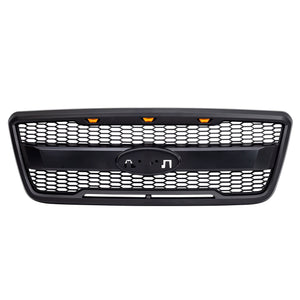 AMERICAN MODIFIED Raptor Style Mesh Grille for 2004-2008 Ford F150, Matte Black