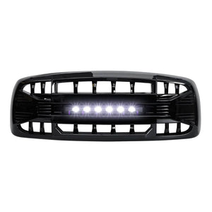 AMERICAN MODIFIED Armor Grille for 02-05 Dodge Ram 1500/2500/3500, Glossy Black