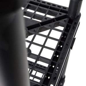 Gracious Living 4 Shelf Fixed Height Ventilated Storage Unit, Black, 2 Pack