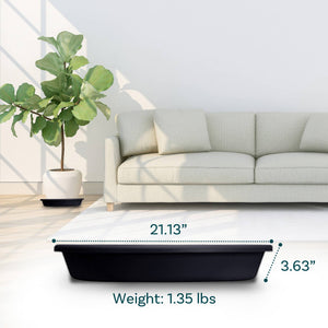 HC Companies Classic 21.13 Inch Round Saucer Tray for 24 Inch Plant Pot (2 Pack) - TRAPSKI