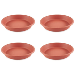 HC Companies Classic 17.63 Inch Tray Saucer for Planters, Terracotta (4 Pack) - TRAPSKI