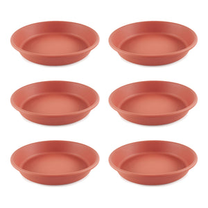 HC Companies Classic 17.63 Inch Tray Saucer for Planters, Terracotta (6 Pack) - TRAPSKI
