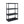 Gracious Living 4 Shelf Knect A Shelf Ventilated Storage Unit, Black, 2 Pack