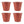 The HC Companies 20 In Plastic Classic Flower Pot Planter, Terra Cotta (4 Pack)