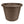 The HC Companies 24 Inch Plastic Classic Flower Pot Planter, Brown (4 Pack)