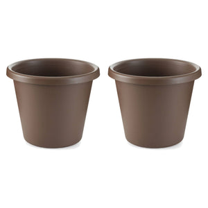 The HC Companies 12 Inch Indoor or Outdoor Classic Flower Pot Planter (2 Pack)