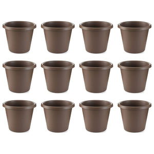 The HC Companies 12 Inch Indoor or Outdoor Classic Flower Pot Planter (12 Pack)