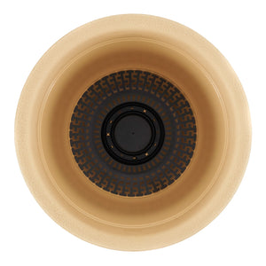 HC Companies Sierra 10 Inch Round Garden Planter Pot, Arizona Sand (2 Pack)