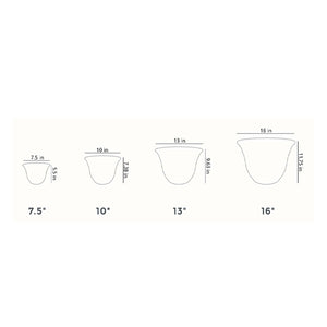 HC Companies Sierra 10 Inch Round Garden Planter Pot, Arizona Sand (4 Pack)