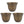 HC Companies Sierra 10 Inch Round Garden Planter Pot, Celtic Bronze (3 Pack)