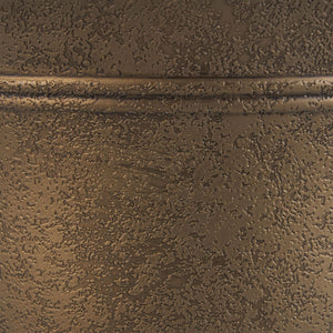 HC Companies Sierra 10 Inch Round Garden Planter Pot, Celtic Bronze (3 Pack) - TRAPSKI