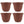 HC Companies Sierra 13 In Round Garden Planter Pot, Rustic Redstone (4 Pack)