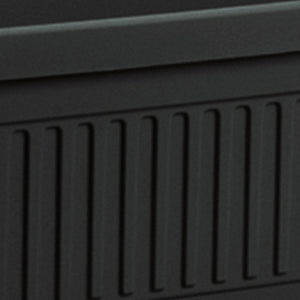 HC Companies 30 Inch Fluted Plastic Venetian Garden Flower Window Box (2 Pack)
