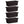 HC Companies 24 Inch Fluted Venetian Garden Flower Window Box, Black (4 Pack)