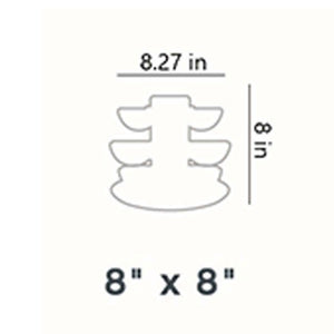 The HC Companies 8 Inch Pixie Indoor Stacking Plant Pot, Vanilla Bisque (2 Pack) - TRAPSKI