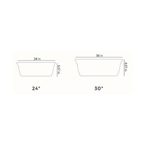 The HC Companies 30 Inch Window Flower Box with Removable Saucer, White (6 Pack)