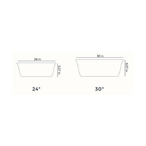The HC Companies 24 Inch Window Flower Box with Removable Saucer, White (2 Pack)
