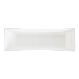 The HC Companies 24 Inch Window Flower Box with Removable Saucer, White (2 Pack)