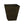 HC Companies 16 Inch Tahoe Outdoor Square Planter Pot, Falcon Brown (4 Pack)