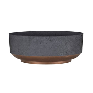 The HC Companies Capri Bowl Succulent Planter, Faux Concrete Copper (20 Pack) - TRAPSKI