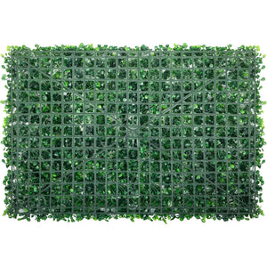 VEVOR 24 Piece 24"x16" Artificial Boxwood Panels for Indoor & Outdoor Use, Green - TRAPSKI