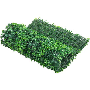 VEVOR 24 Piece 24"x16" Artificial Boxwood Panels for Indoor & Outdoor Use, Green - TRAPSKI