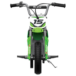 Razor MX400 Dirt Rocket 24V Electric Toy Motocross Dirt Bike, Green (2 Pack) - TRAPSKI